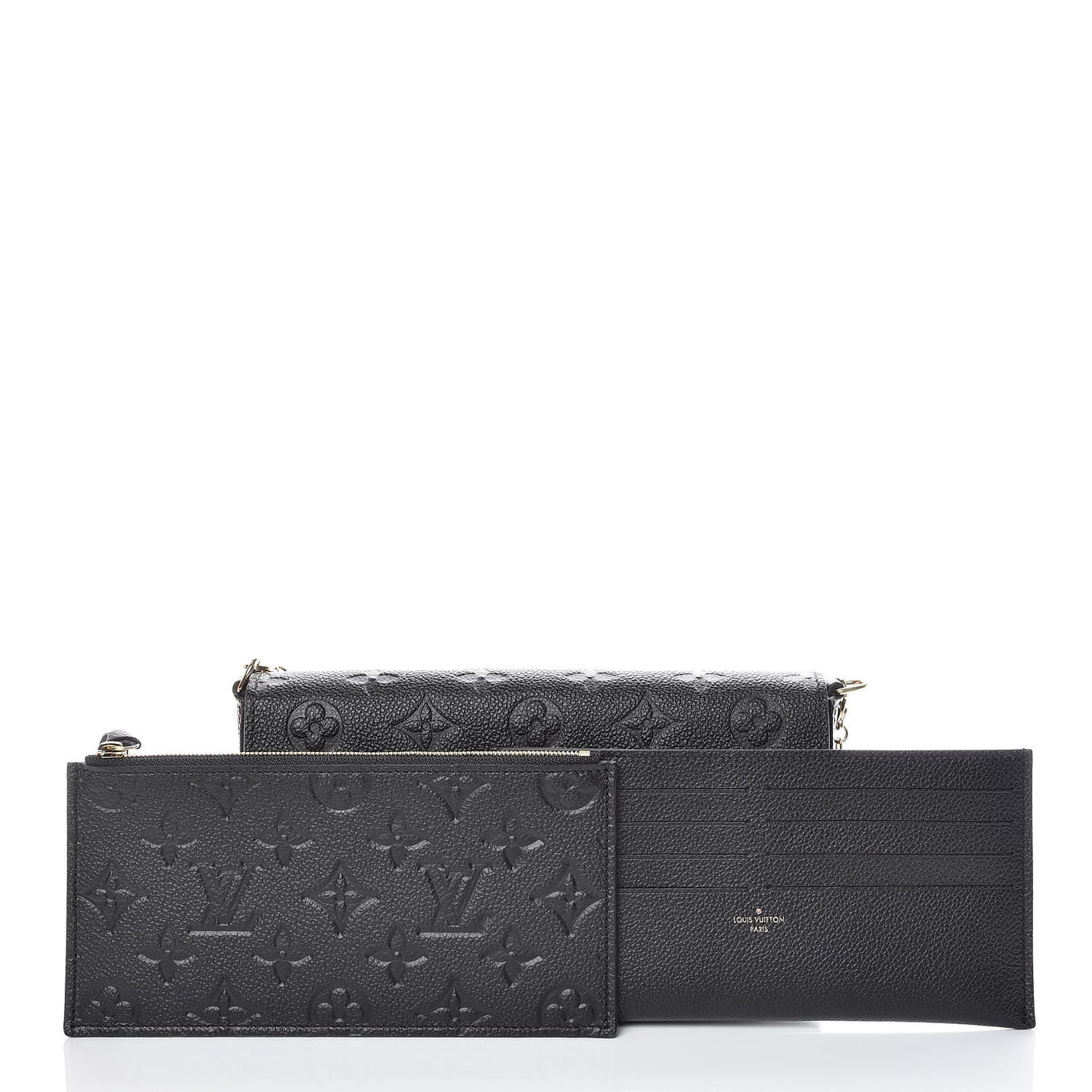 Empreinte Pochette Felicie Chain Wallet Black