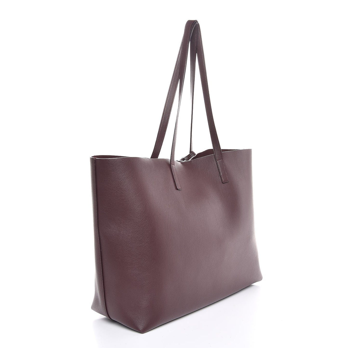 Calfskin Large Shopping Tote Bordeaux