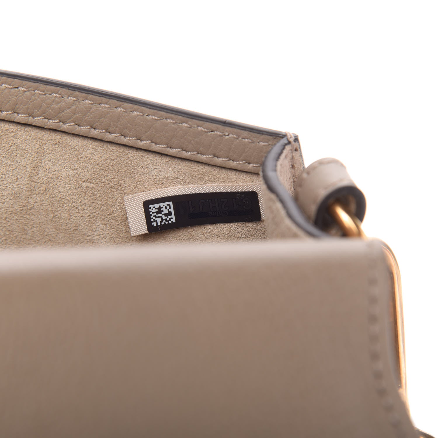 Chloe Calfskin Suede Small Nile Bracelet Bag Motty Grey 9 of 10