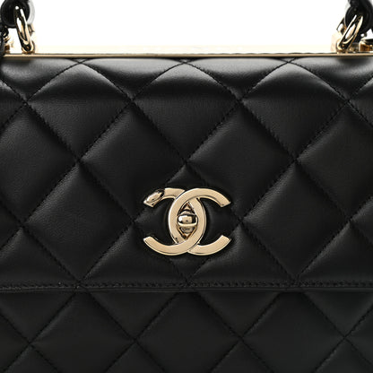 Chanel Lambskin Quilted Small Trendy CC Dual Handle Flap Bag Black 8 of 11