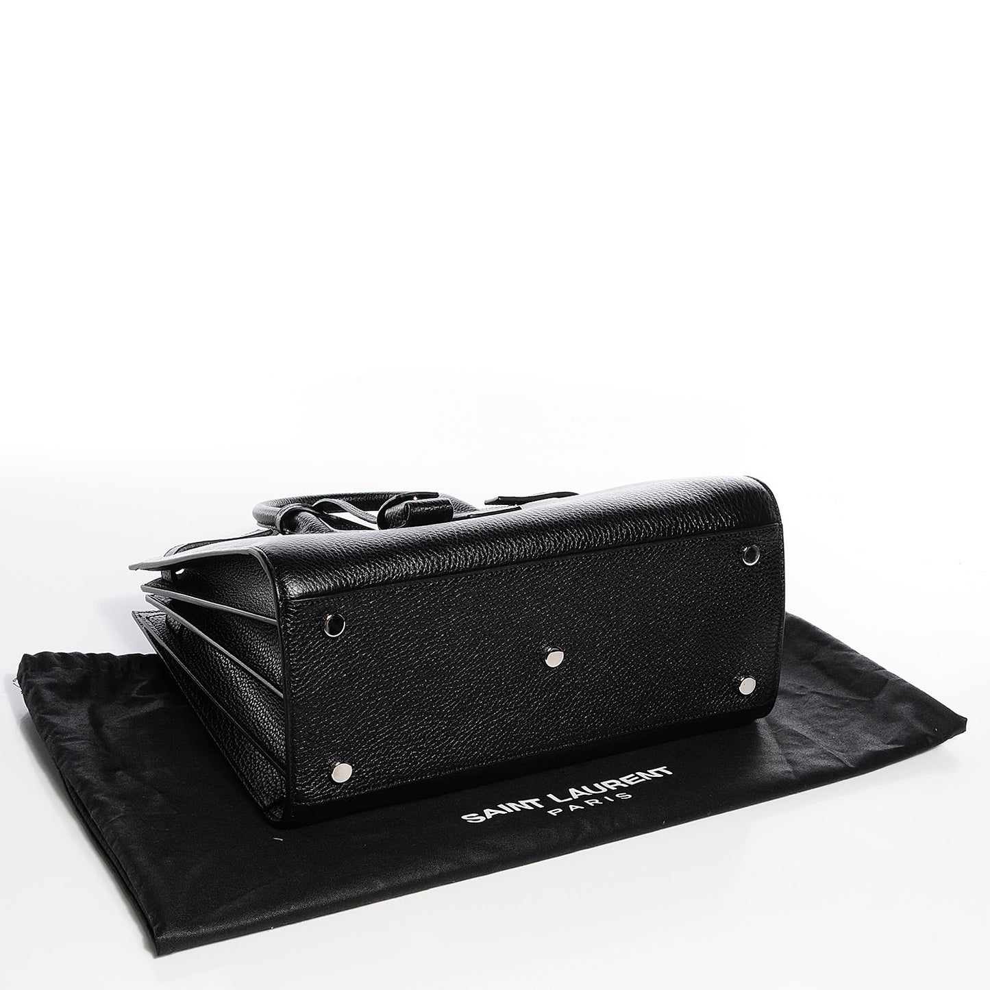 Grained Calfskin Small Sac De Jour Black