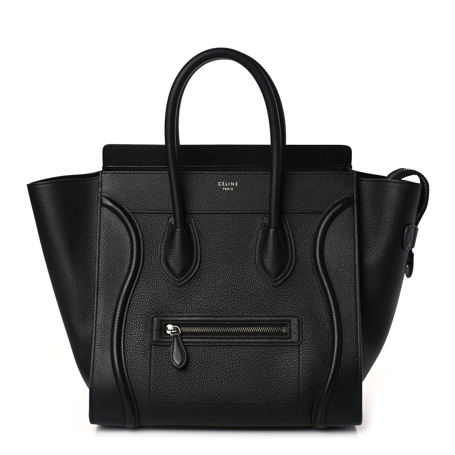 Celine Drummed Calfskin Mini Luggage Black 1 of 7