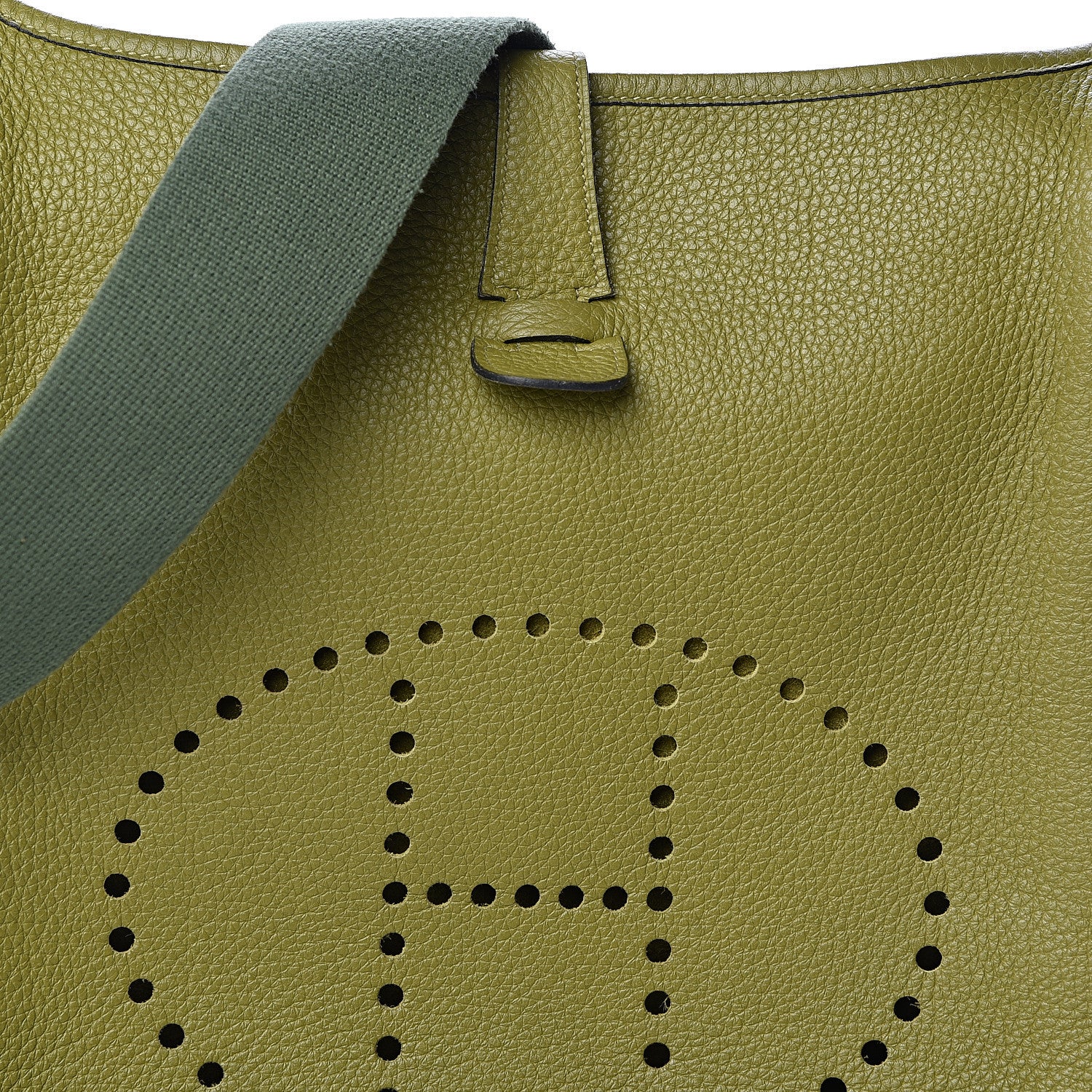 Hermes Taurillon Clemence Evelyne II GM Vert Chartreuse 8 of 10