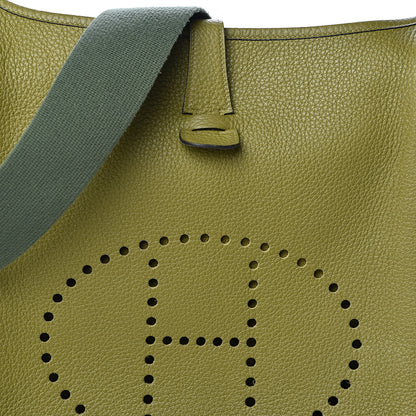 Hermes Taurillon Clemence Evelyne II GM Vert Chartreuse 8 of 10