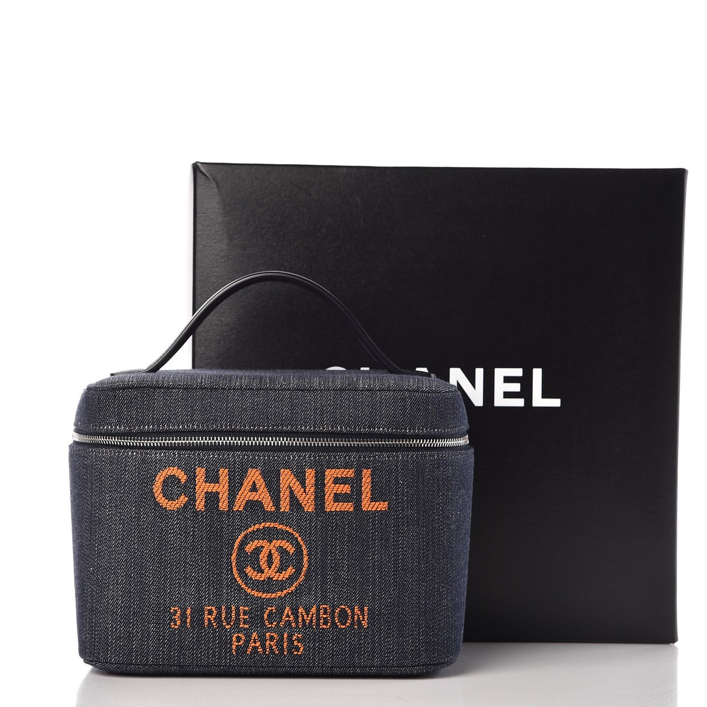Denim Deauville Vanity Pouch Blue Orange