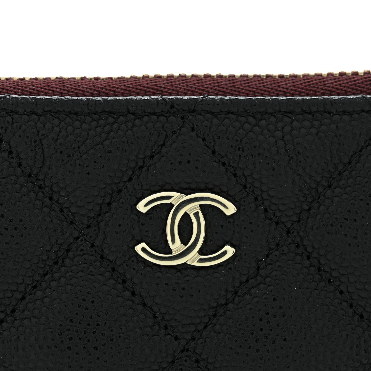 Chanel Caviar Quilted Small Cosmetic Case Black 8 of 9