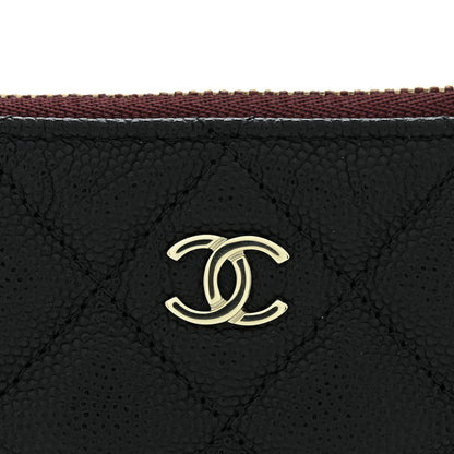 Chanel Caviar Quilted Small Cosmetic Case Black 8 of 9