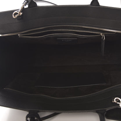 Saint Laurent Grained Calfskin Medium Rive Gauche Cabas Black 5 of 10