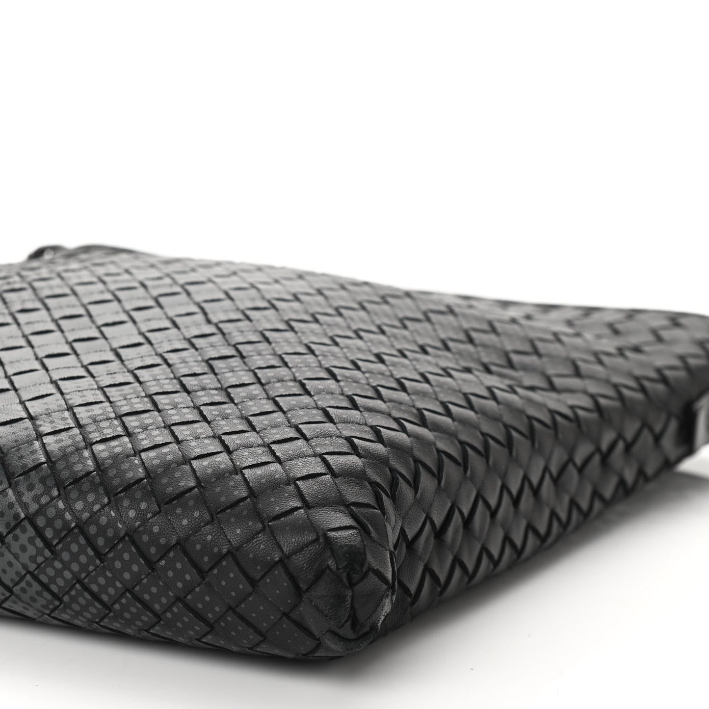 Nappa Intrecciato Messenger Bag Black