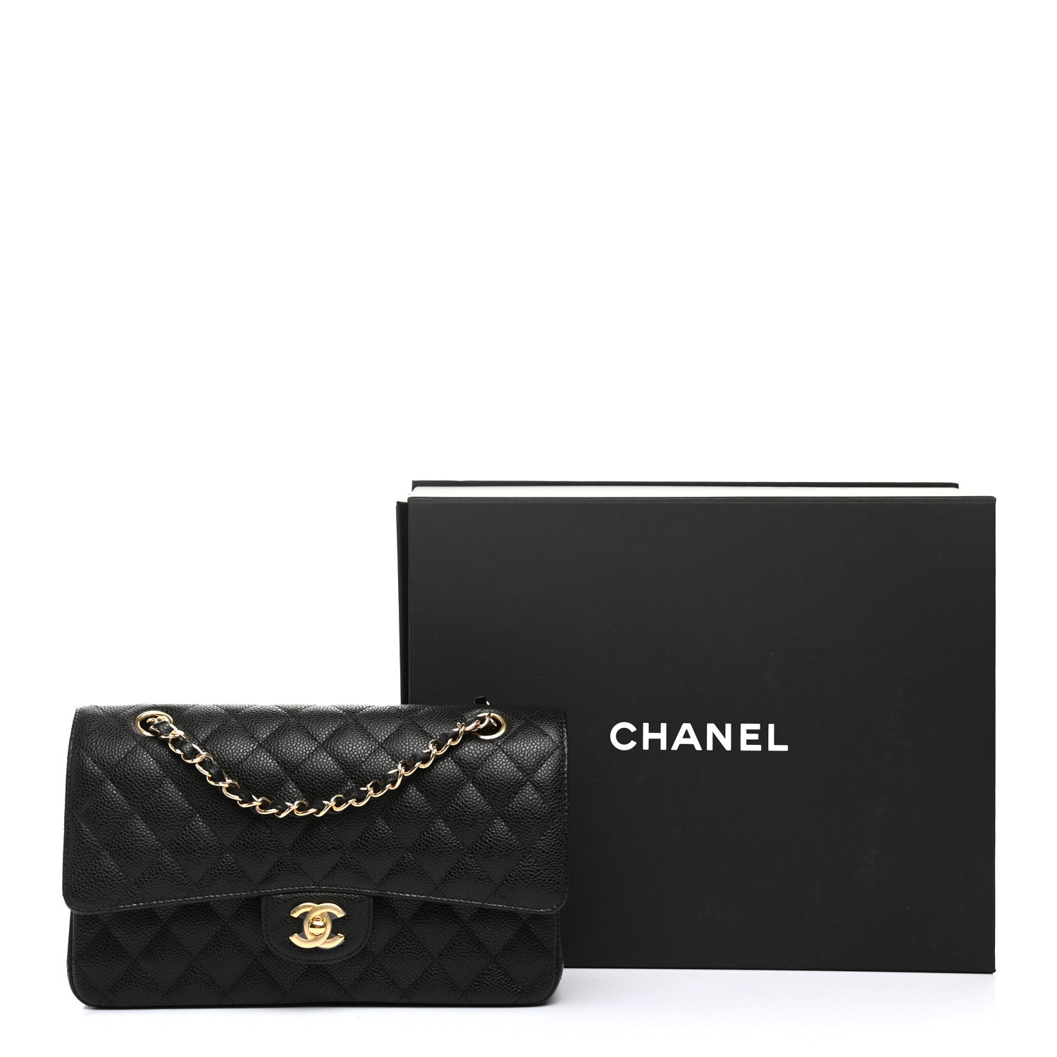 Chanel Caviar Quilted Medium Double Flap Black 11 of 11