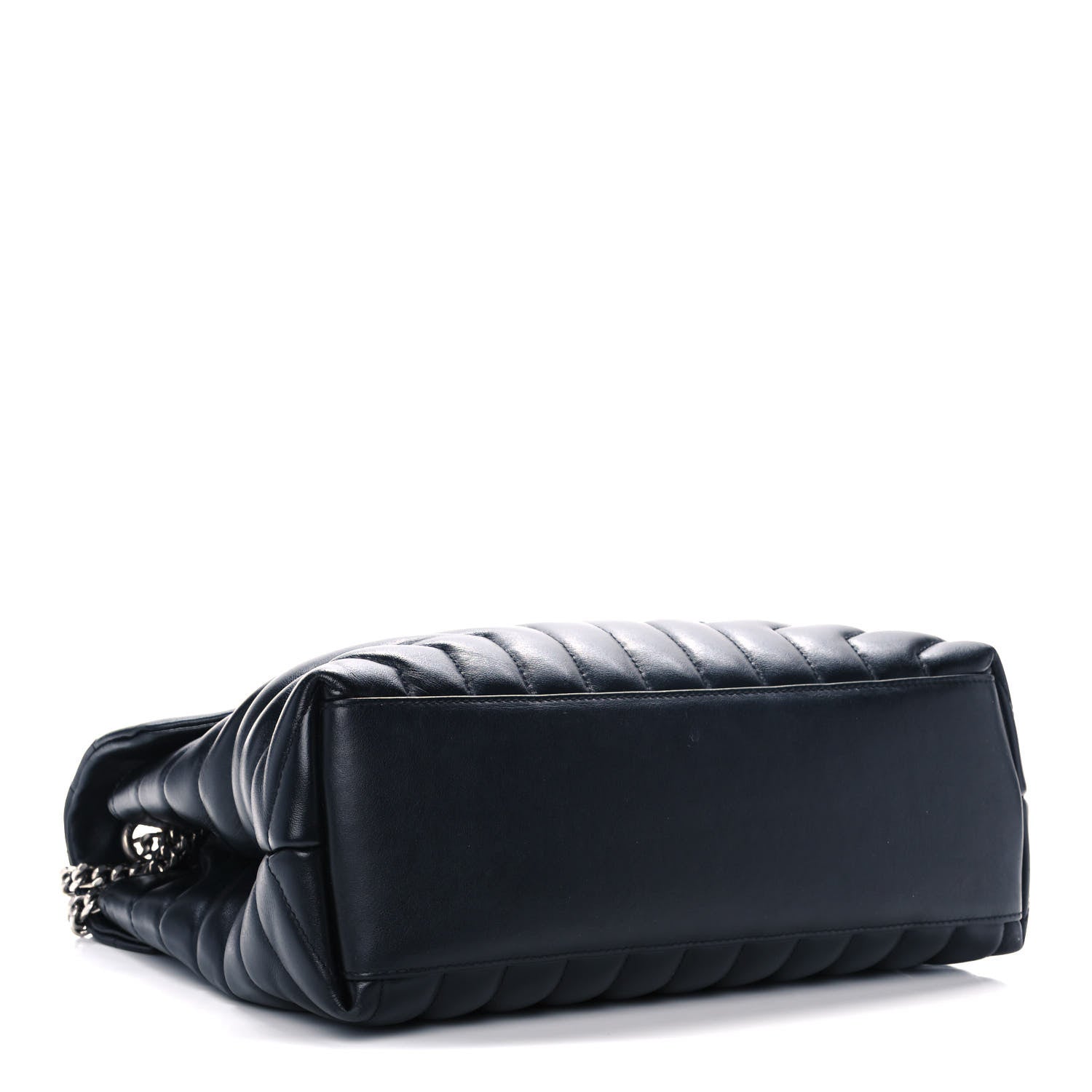 Saint Laurent Calfskin Y Quilted Monogram Medium Loulou Chain Satchel Black 4 of 16