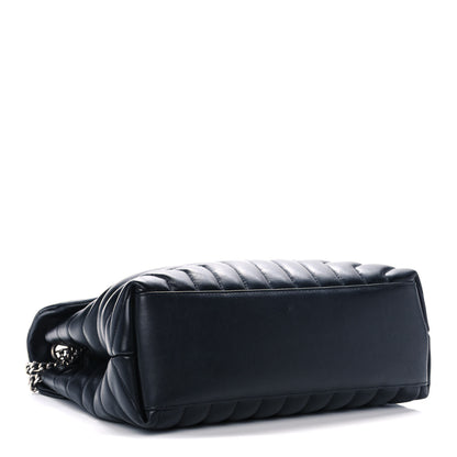 Saint Laurent Calfskin Y Quilted Monogram Medium Loulou Chain Satchel Black 4 of 16