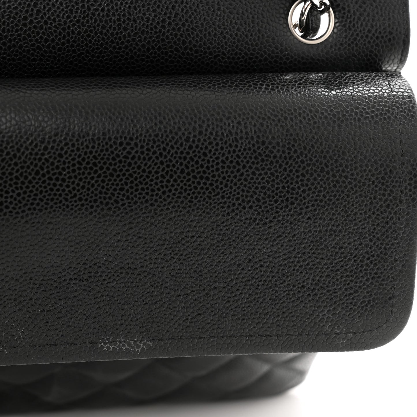 Caviar Quilted Maxi Double Flap Black