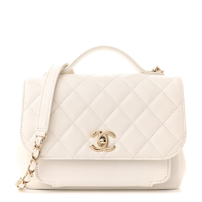 Chanel Caviar Quilted Medium Business Affinity Flap White 1 of 10