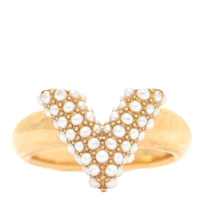 Louis Vuitton Pearl Essential V Ring Gold 1 of 5