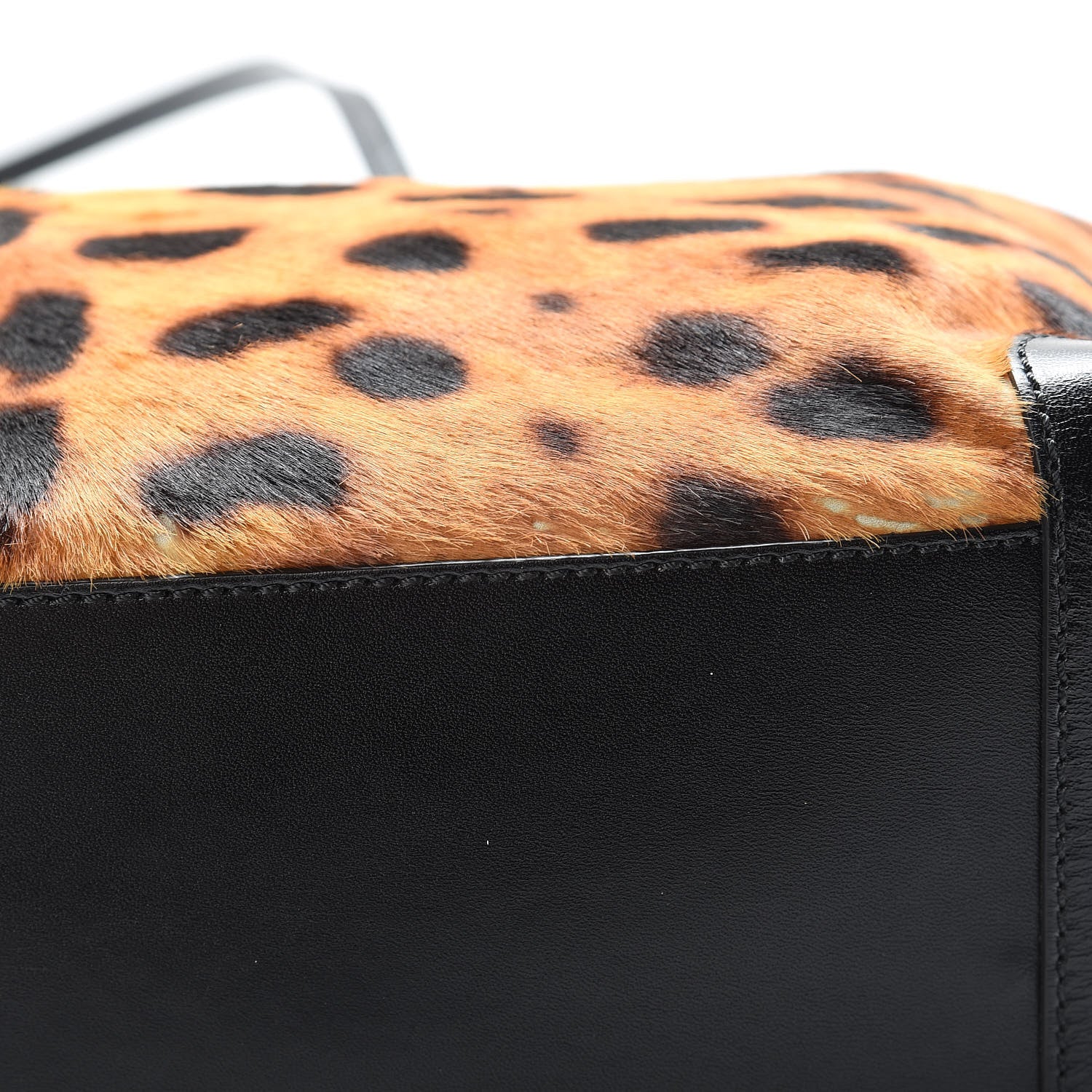 Fendi Calf Hair Leopard Print Medium Roll Tote Brown 15 of 19