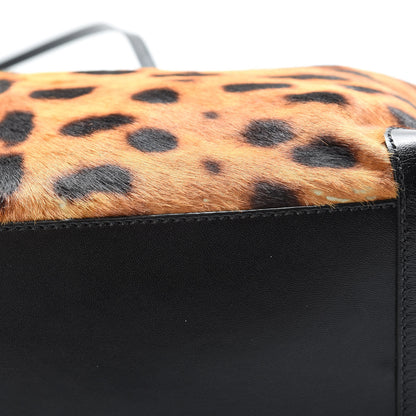 Fendi Calf Hair Leopard Print Medium Roll Tote Brown 15 of 19