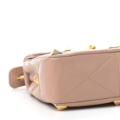 Valentino Garavani Nappa Medium Roman Stud Shoulder Bag Rose Cannelle 7 of 8