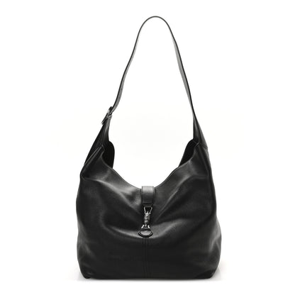 Gucci Amour Grane Calfskin Medium Jackie 1961 Crossbody Bag Black 1 of 11