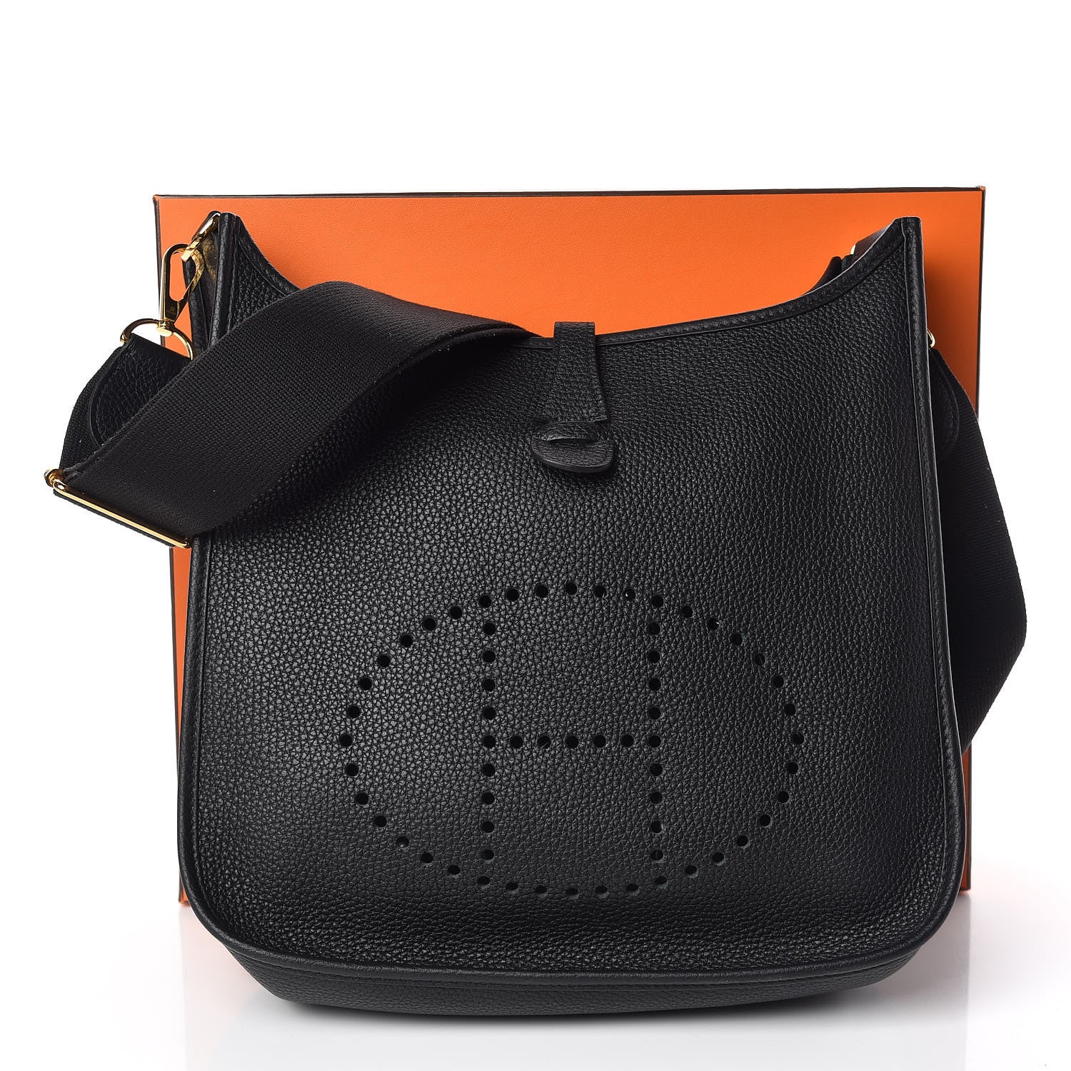 Hermes Taurillon Clemence Evelyne III PM Black 10 of 10
