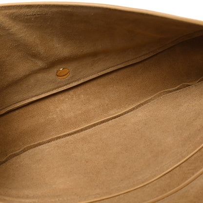 Celine Shiny Lambskin Soft Triomphe Little Half Moon Bag Sandcastle 4 of 8