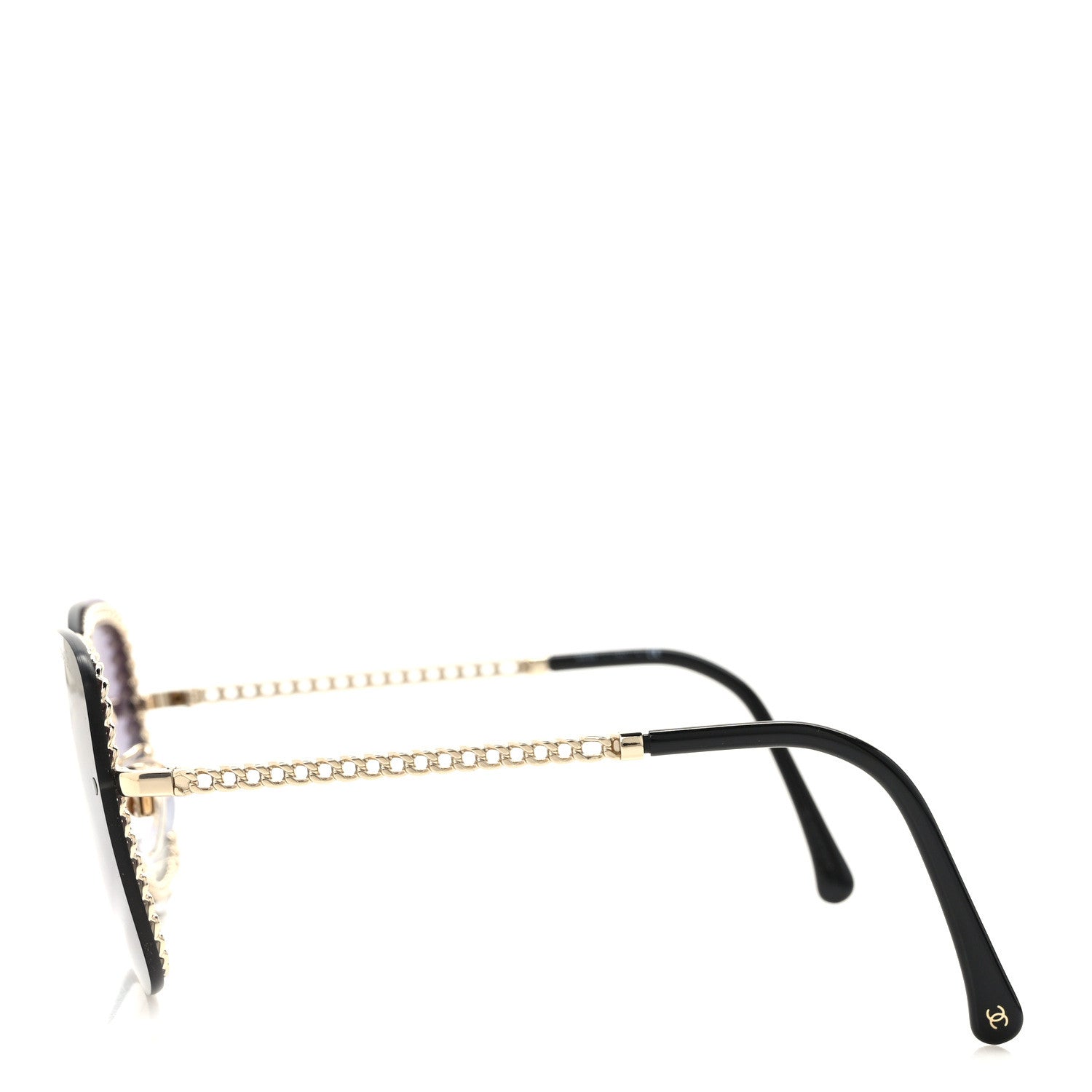 Chanel Chain Square Sunglasses 4244 Black 3 of 7