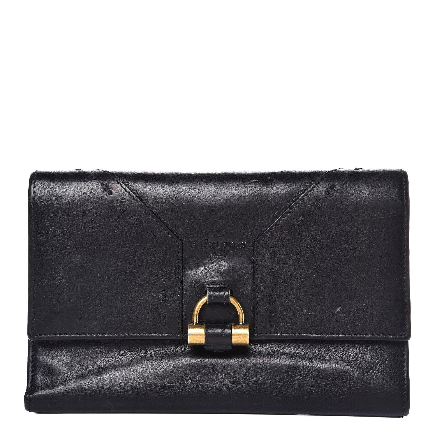 Saint Laurent Calfskin Muse Continental Wallet Black 1 of 13