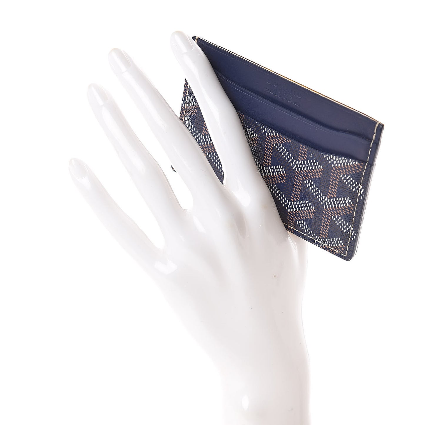 Goyardine Saint Sulpice Card Holder Navy