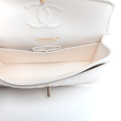 Chanel Caviar Quilted Small Double Flap White 5 of 9