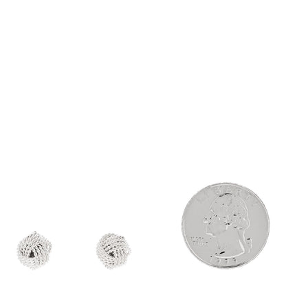 Tiffany Sterling Silver Twist Knot Earrings 2 of 5