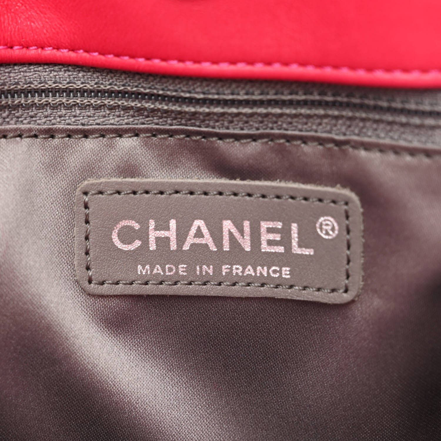 Chanel Vinyl Quilted Funny Tweed Tote Fuchsia 6 of 10