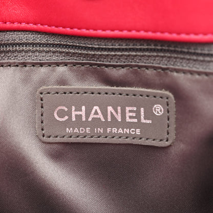 Chanel Vinyl Quilted Funny Tweed Tote Fuchsia 6 of 10