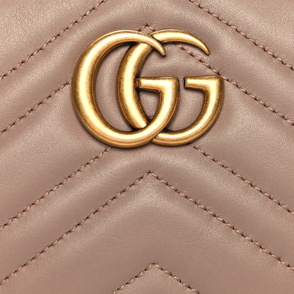 Gucci Calfskin Matelasse GG Marmont Belt Bag 85 34 Porcelain Rose 10 of 12