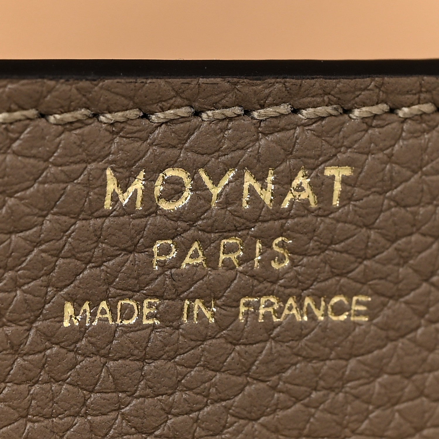 Moynat Taurillon Blush Calfskin Gabby BB Taupe 8 of 11