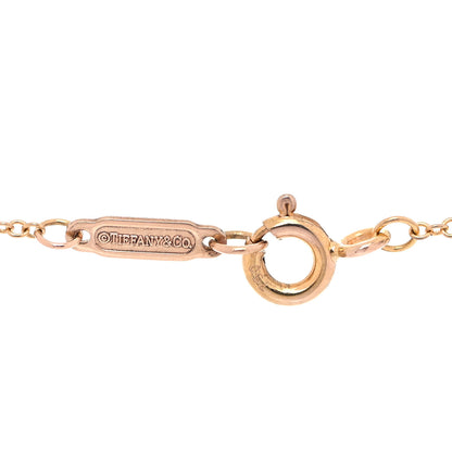 Tiffany 18K Rose Gold Small Oval Key Pendant Necklace 5 of 7