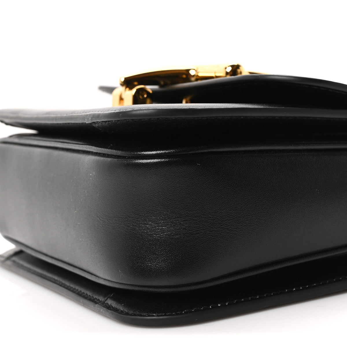 Calfskin Siena Small Top Handle Bag Black