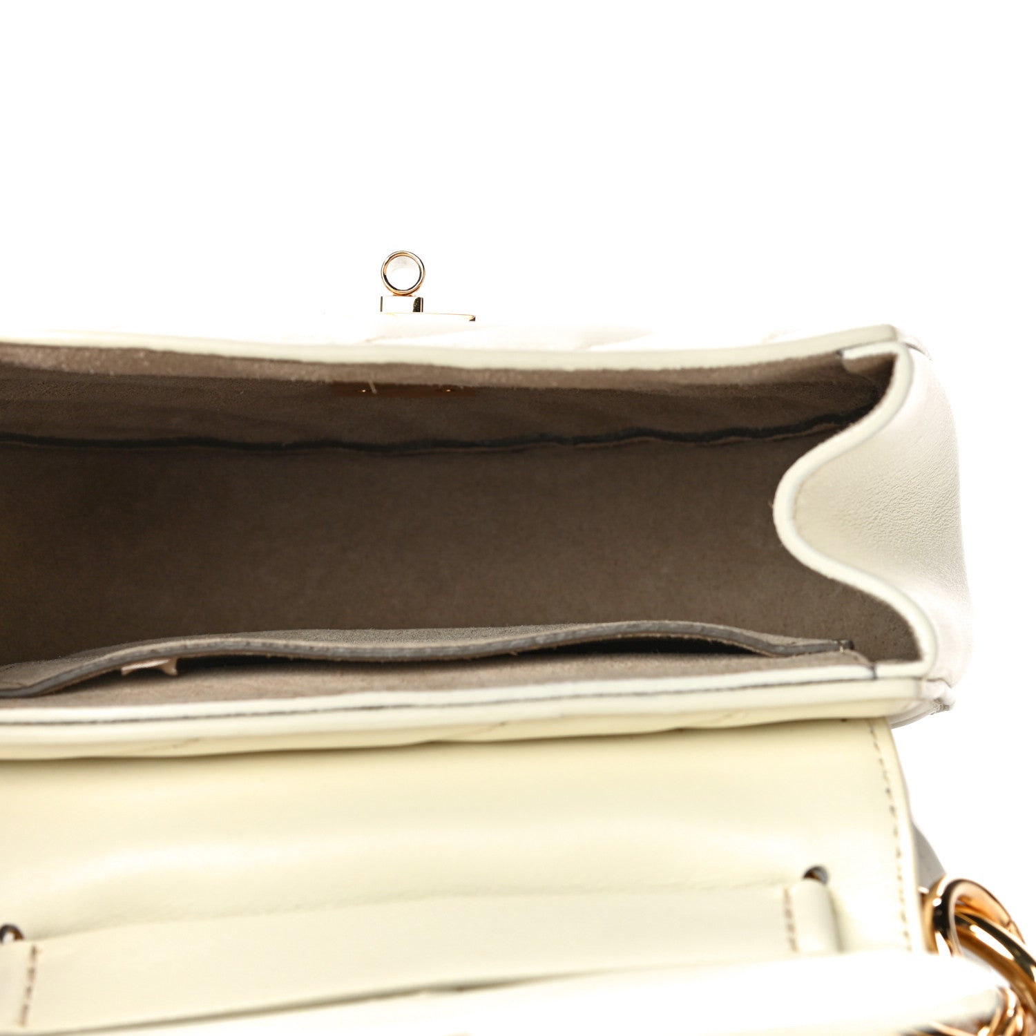 Chloe Calfskin Quilted Drew Bijou Shoulder Bag Natural White 5 of 22