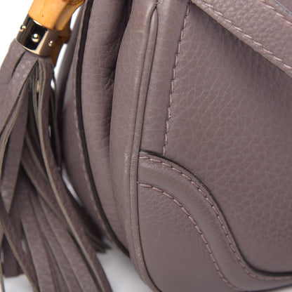 Gucci Calfskin Medium New Bamboo Top Handle Bag Mauve 13 of 16
