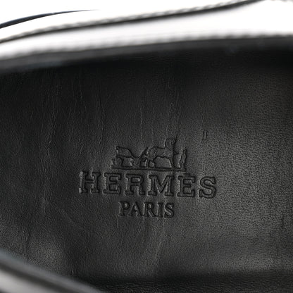 Hermes Glossed Calfskin First Oxford 37 Black 16 of 22