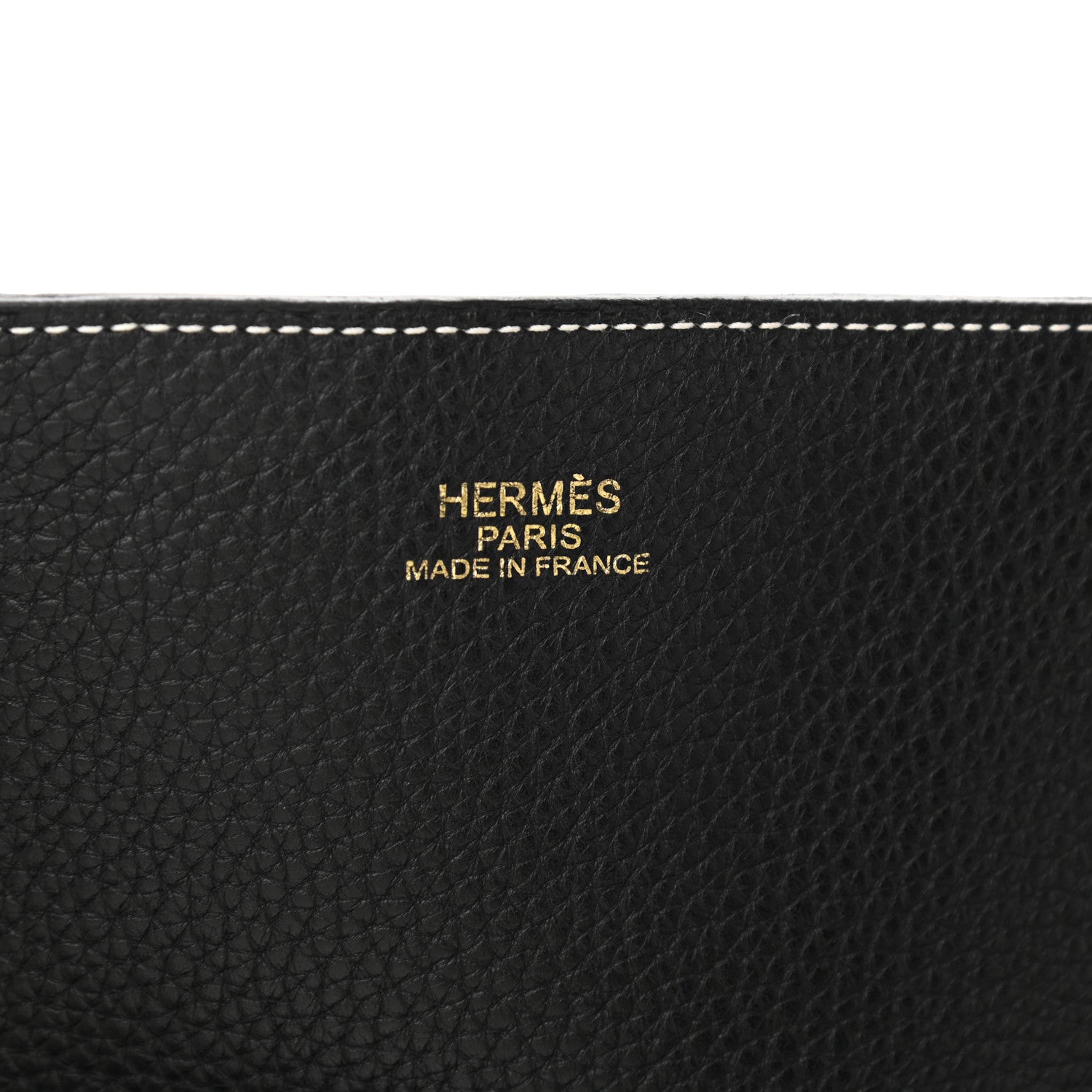 Hermes Taurillon Clemence Double Sens 45 Reversible Tote Black Havane 10 of 17