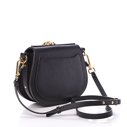 Chloe Calfskin Suede Quilted Small Nile Bracelet Bag Black 2 of 11