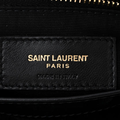 Saint Laurent Calfskin Y Quilted Monogram Toy Loulou Crossbody Bag Black 6 of 10