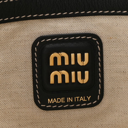 Miu Miu Nappa Ivy Bag Black 6 of 9