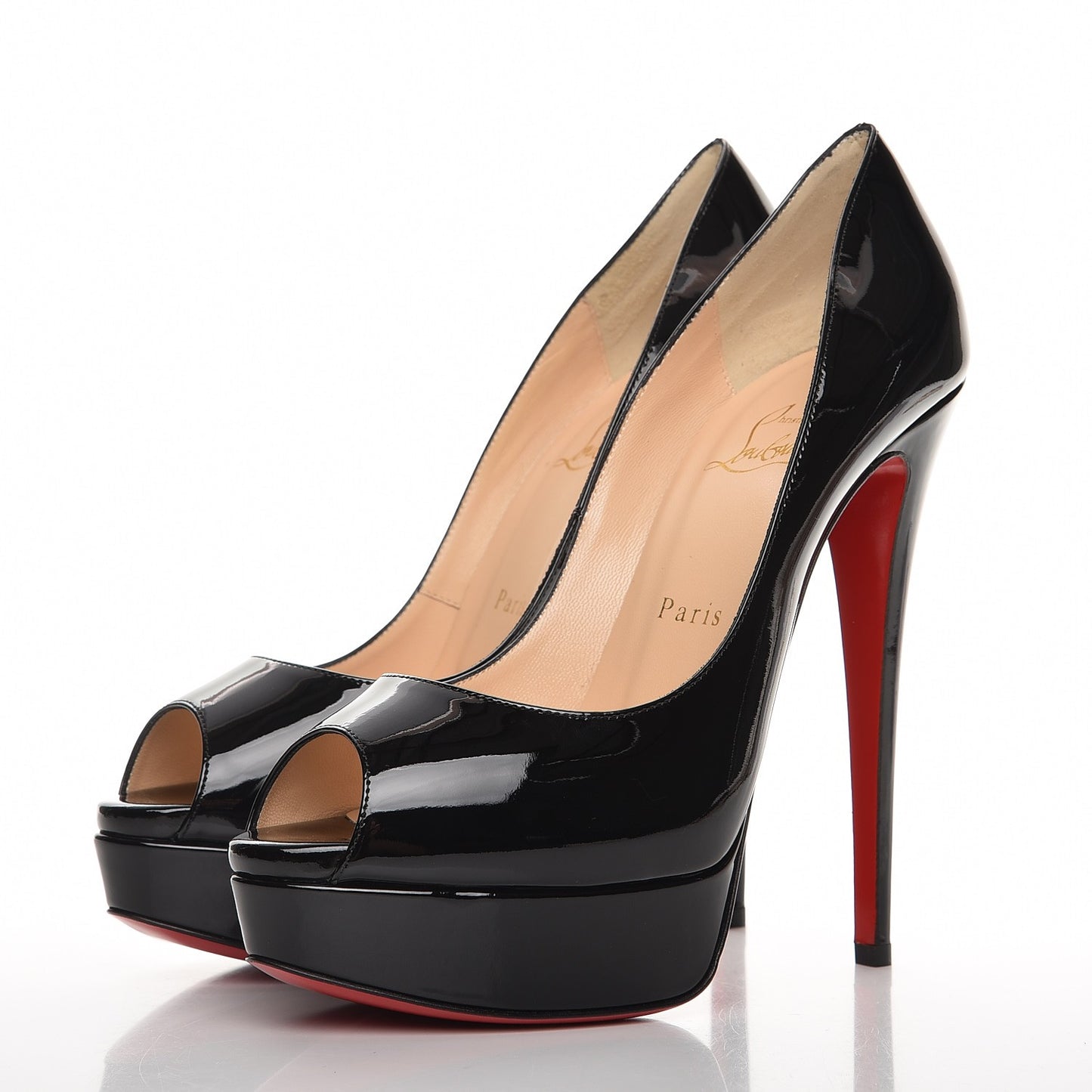 Patent Lady Peep 150 Pumps 39 Black
