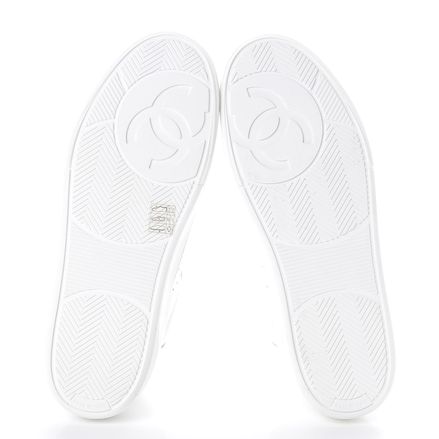 Chanel Calfskin Womens Logo Sneakers 42 White 6 of 7