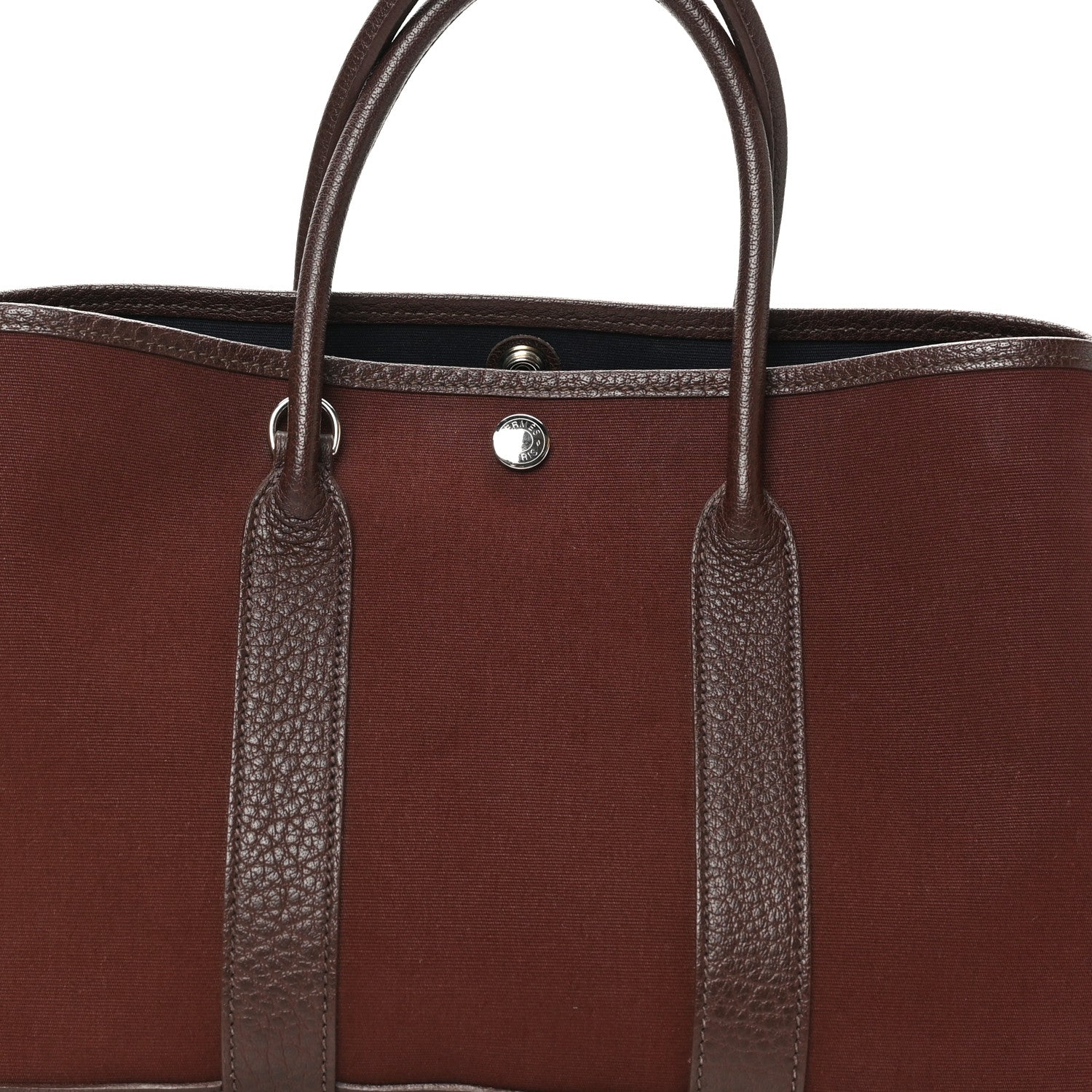 Hermes Toile Militaire Negonda Garden Party 30 TPM Havane Rouge H 8 of 10
