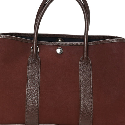 Hermes Toile Militaire Negonda Garden Party 30 TPM Havane Rouge H 8 of 10