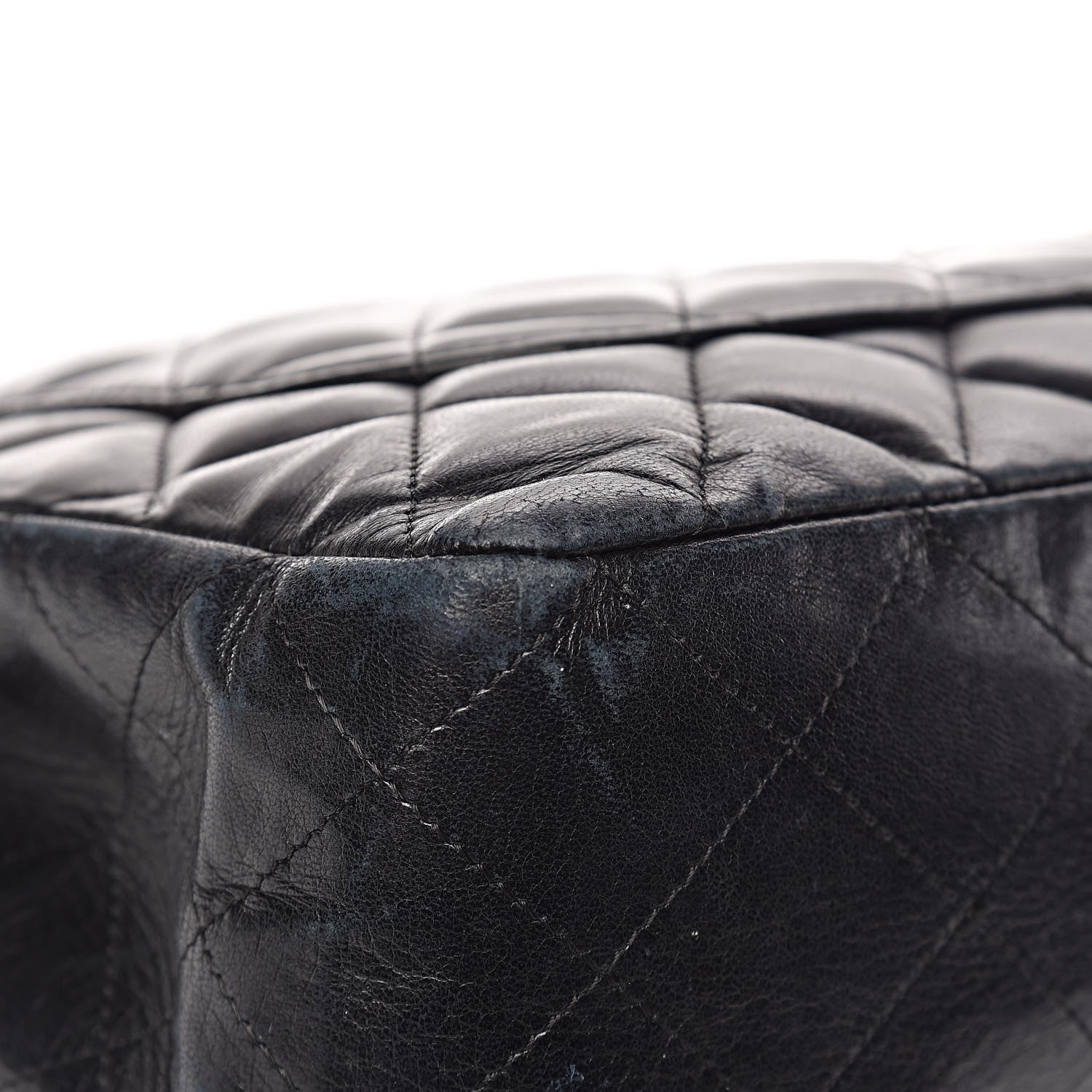 Chanel Lambskin Quilted Jumbo Single Flap Black 18 of 24