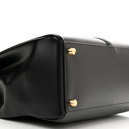 Celine Satinated Calfskin Medium 16 Top Handle Bag Black 11 of 18
