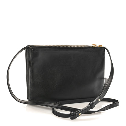 Celine Lambskin Small Trio Crossbody Bag Black 3 of 9